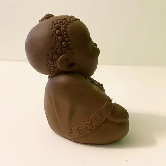 Vintage Rose Oneill Laughing Buddha Vinyl Toy 3  1/2 Inch Does Not Squeak - Picture 6 of 12